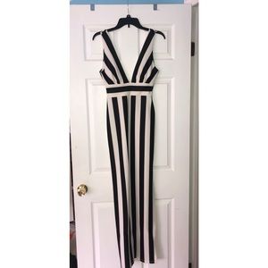 STRIPED MAXI DRESS